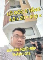 Toà Nhà 5 tầng 4,5 x 20 có 9 tỷ x Bùi Văn Ngữ Hiệp Thành Quận 12 TP.HCM