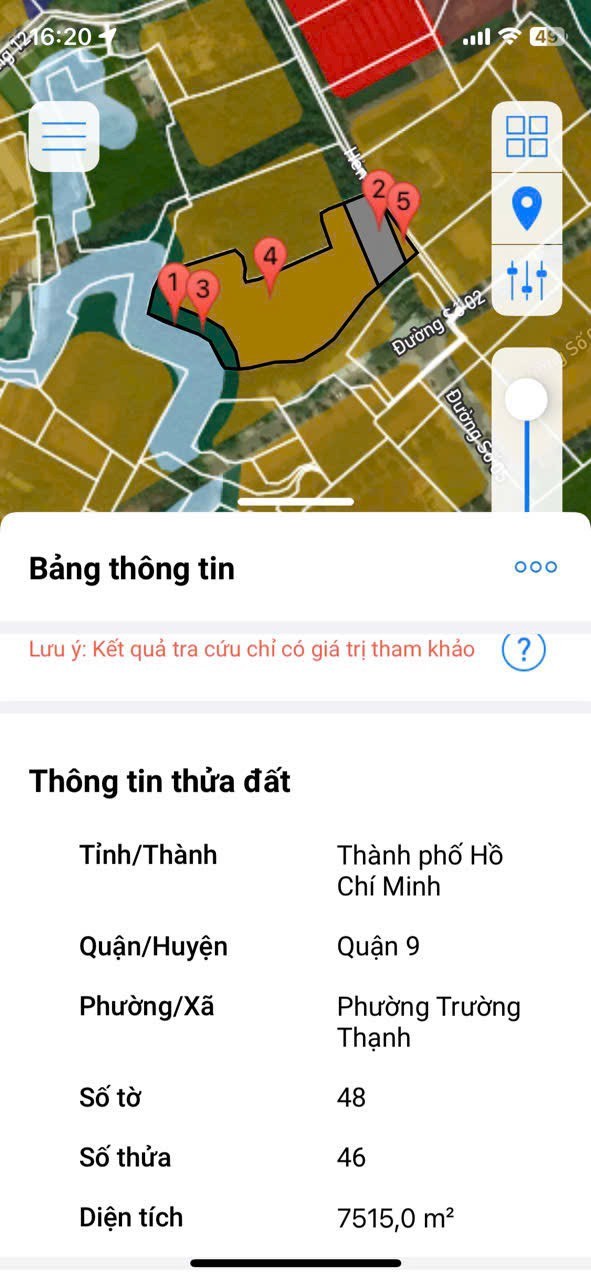 Cần bán Biệt thự Phường Trường Thạnh, Quận 9, Diện tích 7000m², Giá 65 Tỷ 2