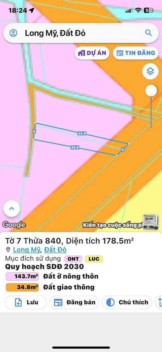 Cần bán Đất Đất Đỏ, Bà Rịa Vũng Tàu, Diện tích 360m², Giá Thương lượng 3