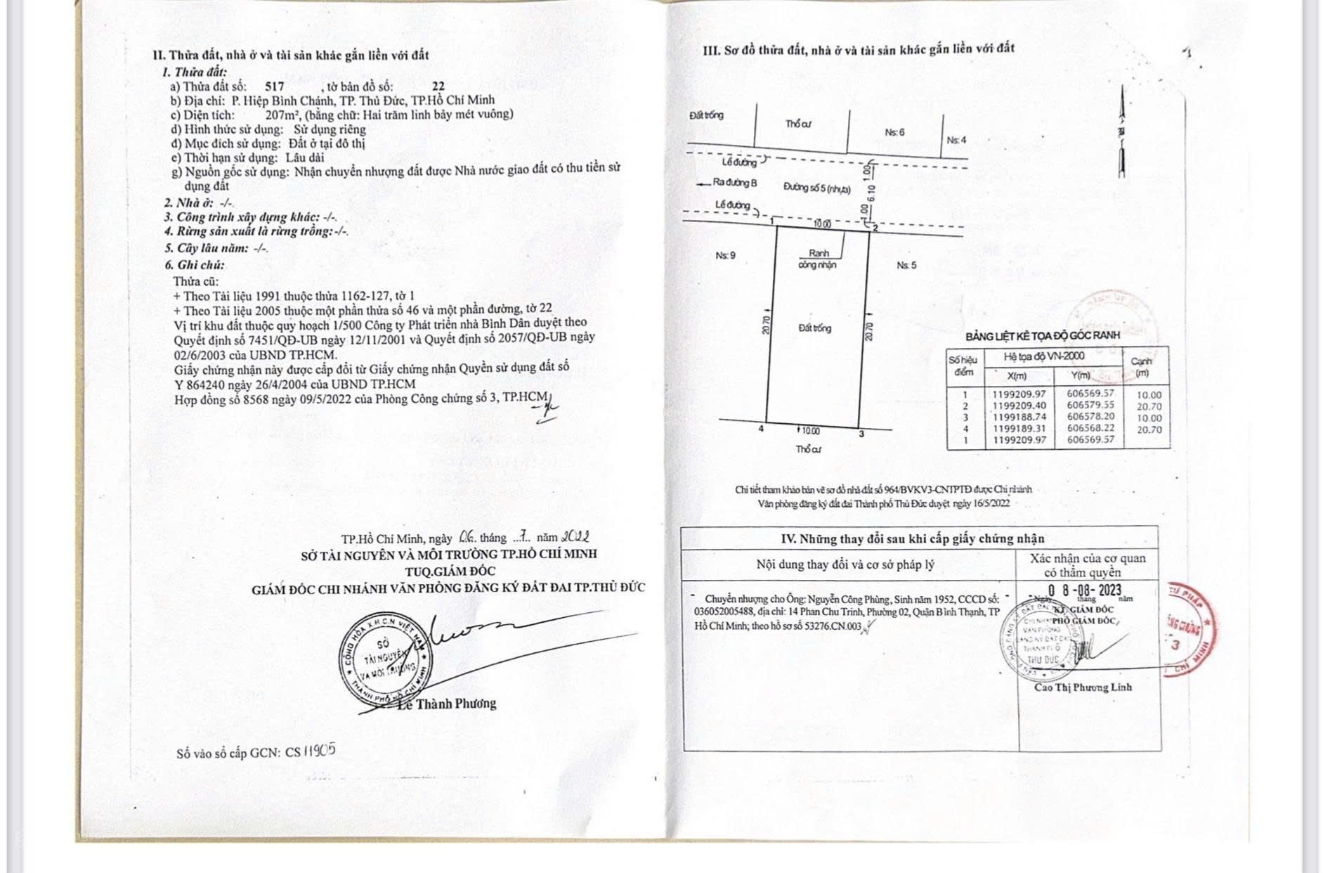 Cần bán Đất Phường Hiệp Bình Chánh, Thủ Đức, Diện tích 207m², Giá 13 Tỷ 3