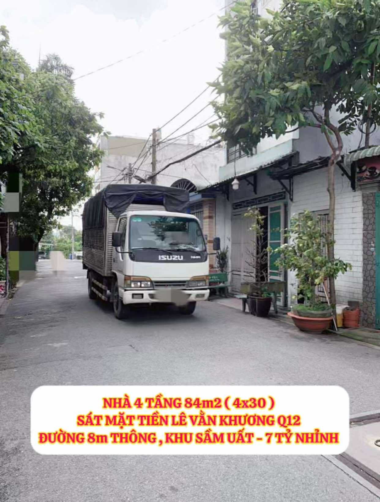 Nhà 4 tầng 84m2 (4x30) sát mt Lê Văn Khương Q12 - đường 8m thông - 7 tỷ nhỉnh 0932030061 2