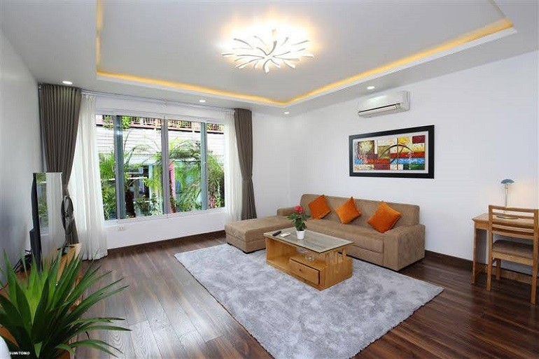 Cho thuê căn hộ 1PN rộng 85m2 tại Kim Mã, Ba Đình, đầy đủ nội thất đẹp, hiện đại