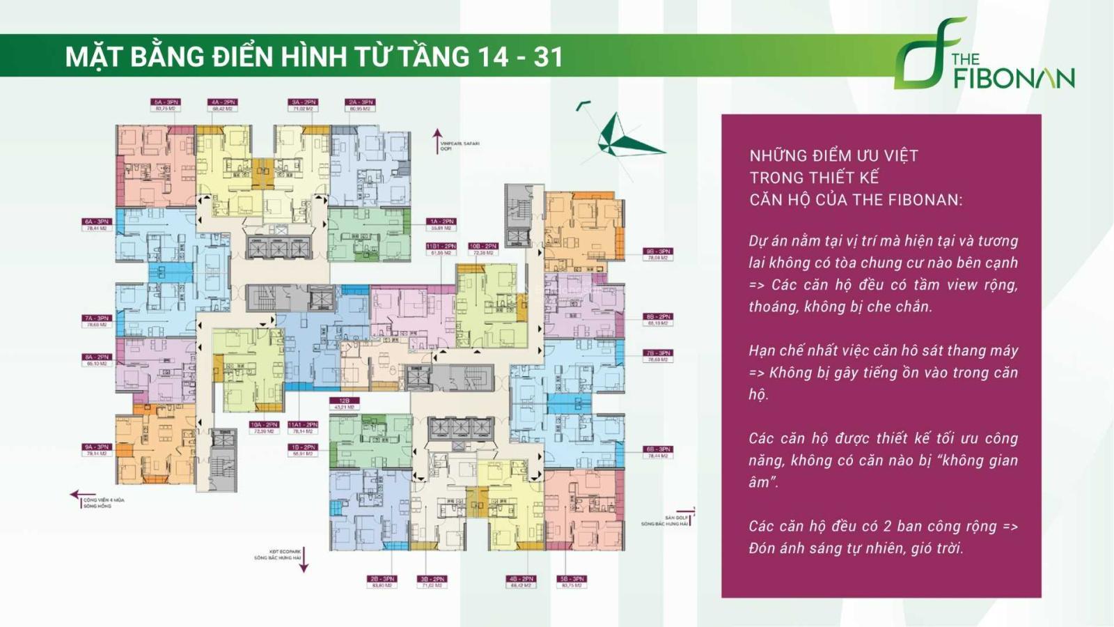 Duy nhất căn 78m2 hướng Tây Bắc View Sông và Công Viên Mùa Xuân giá chỉ 4,5 tỷ. 4