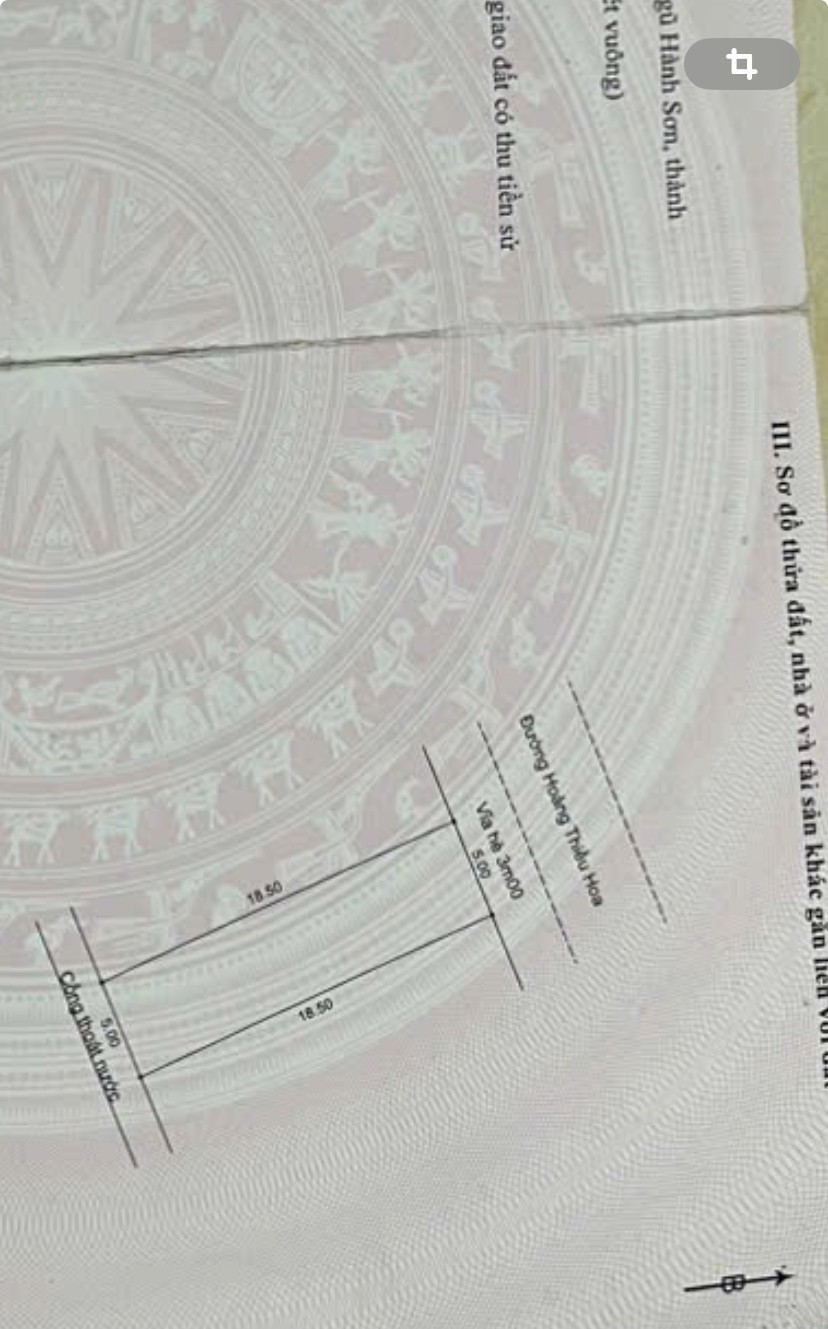 BÁN LÔ ĐẤT ĐẸP KHU TĐC TÂN TRÀ ĐÀ NẴNG – GIÁ CHỈ 3,9 TỶ