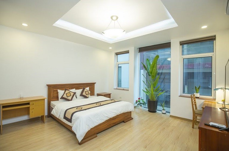 Cho thuê căn hộ 1PN rộng 85m2 tại Kim Mã, Ba Đình, đầy đủ nội thất đẹp, hiện đại