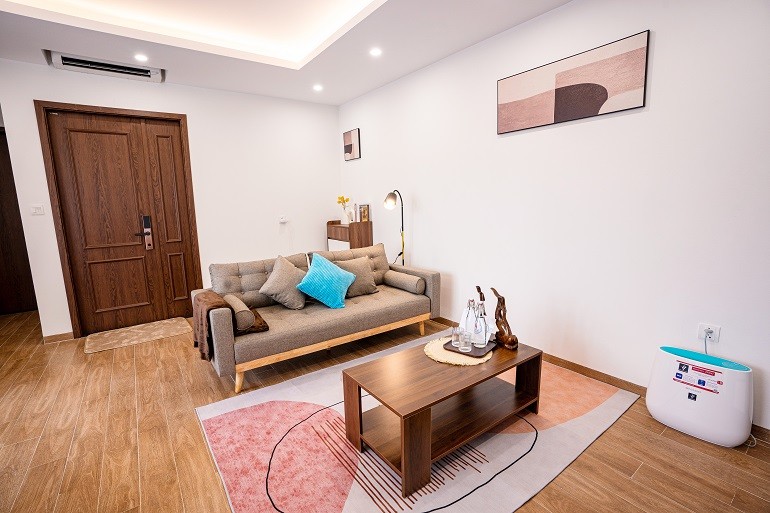 Cho thuê căn hộ 2PN mới đẹp, rộng 75m2 tại Tô Ngọc Vân, Tây Hồ, đầy đủ nội thất hiện đại 10