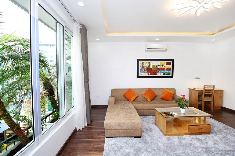 Cho thuê căn hộ 1PN rộng 85m2 tại Kim Mã, Ba Đình, đầy đủ nội thất đẹp, hiện đại 8