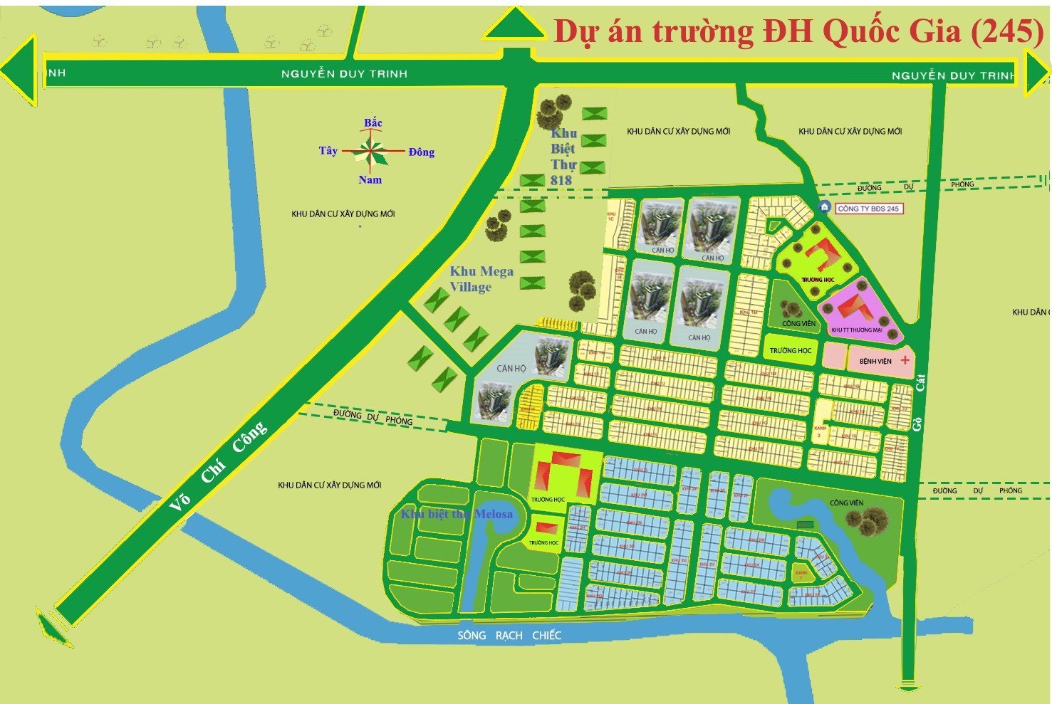 Đất nền Đại Học Quốc Gia 245, Q9 – Nhiều lô đẹp giá tốt nhất thị trường