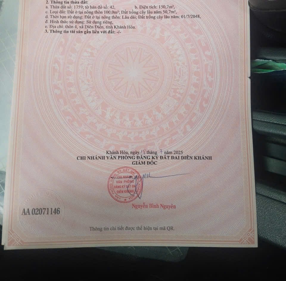 Bán đất mặt tiền Hương Lộ 45 - Diên Phú - lô góc 2 mặt tiền kinh doanh buôn bán 6