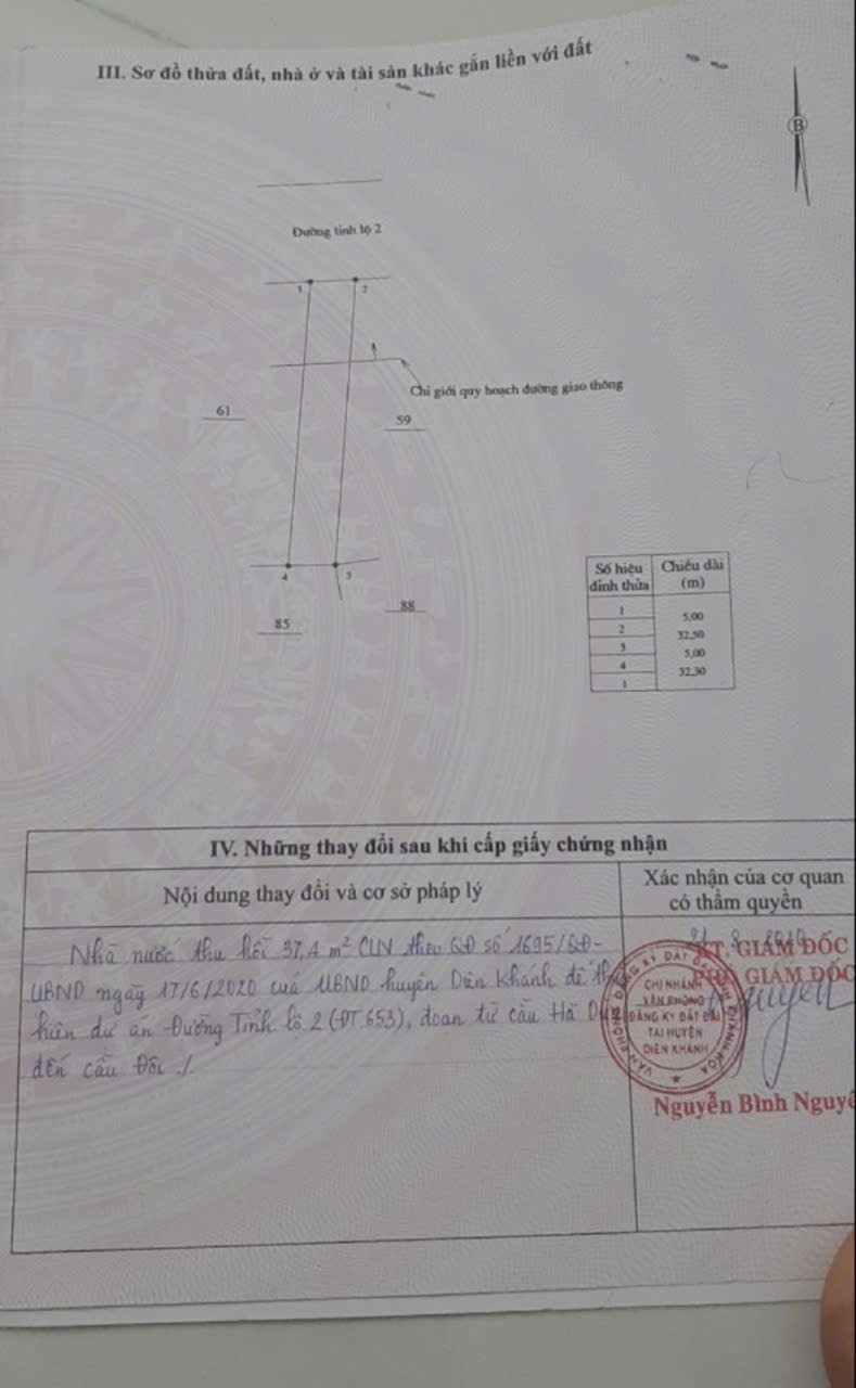 Bán đất Diên Lạc mặt tiền Tỉnh Lộ 2 phù hợp kinh doanh buôn bán 7