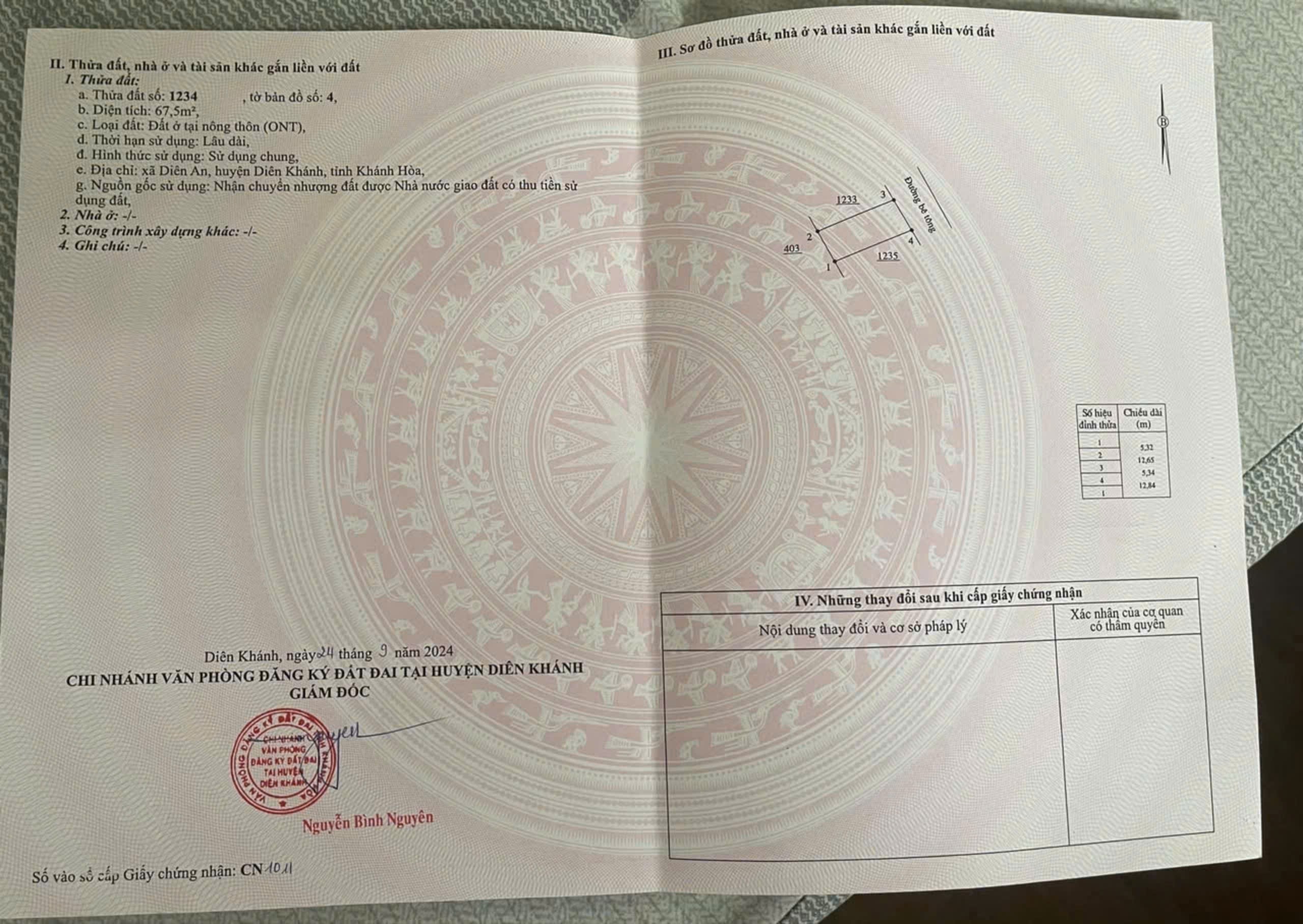Bán đất Diên An giá rẻ gần Võ Nguyên Giáp - dân cư an ninh 6
