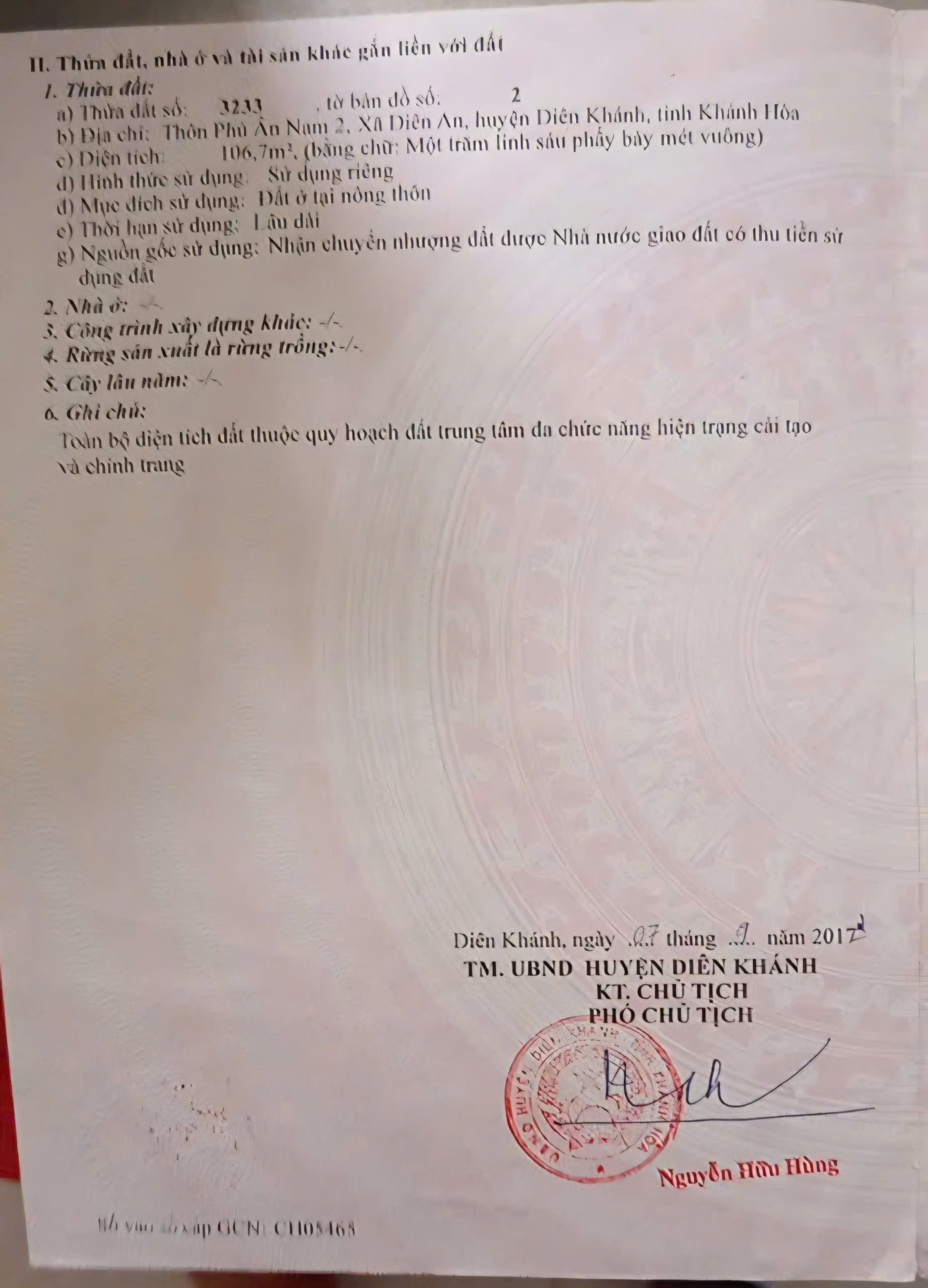 Bán lô góc Diên An thôn Phú Ân Nam 2 mặt tiền đường Lỗ Đế 4