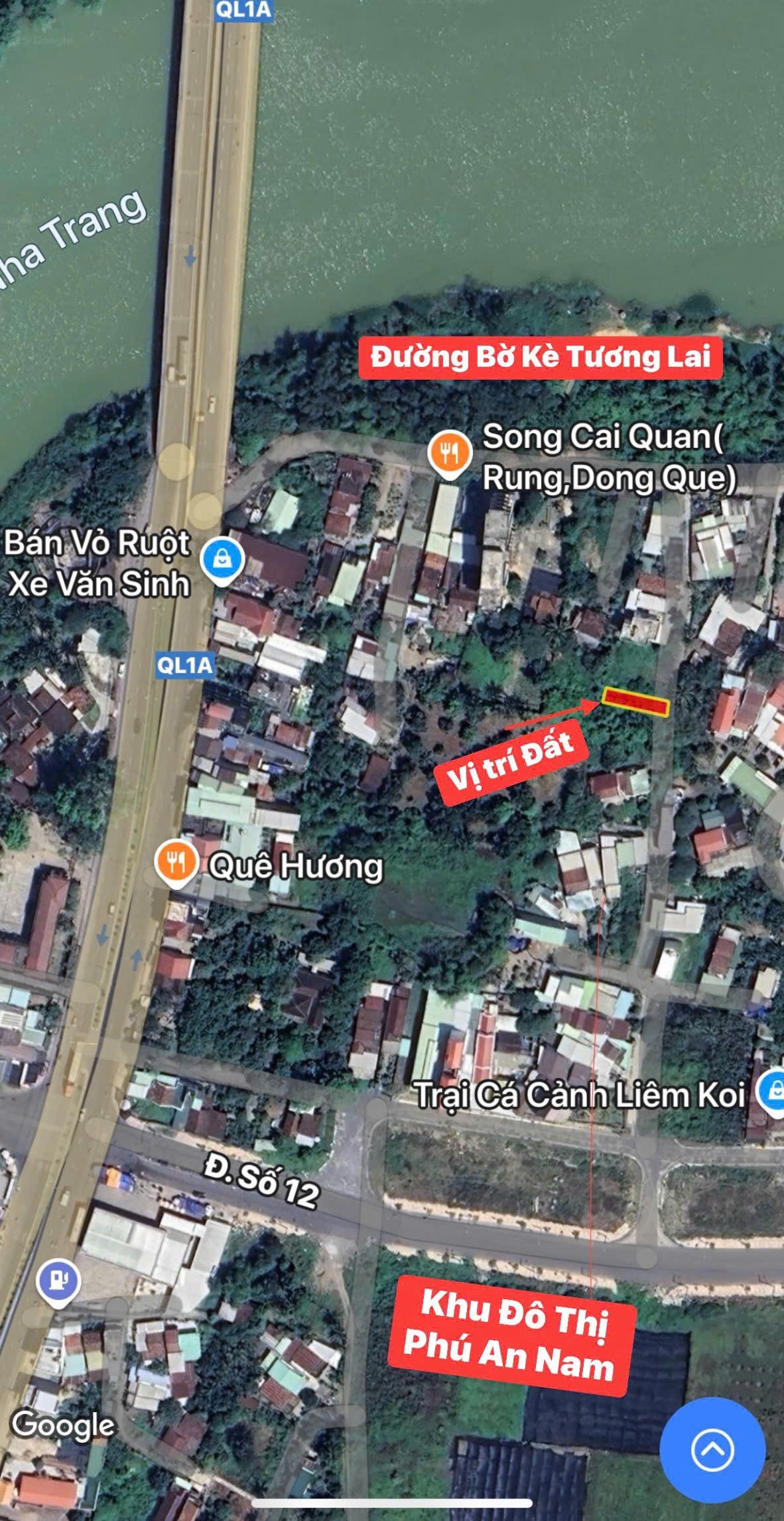 Bán đất Diên An thôn Phú Ân Nam 1 sát bên đường bờ kè sắp thi công 5