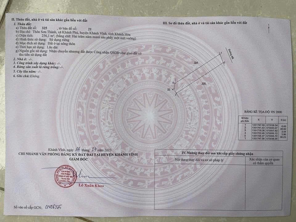 Bán đất Khánh Phú giá rẻ full thổ cư  sát bên trục đường Yangbay 6