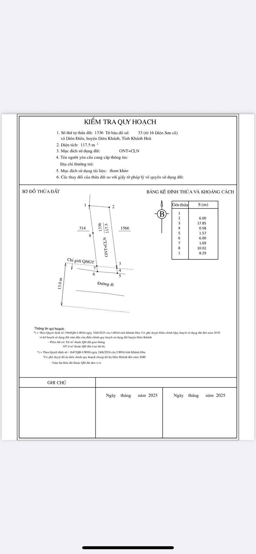 Bán đất Diên Sơn mặt tiền đường nhựa Liên Xã phù hợp kinh doanh buôn bán 6
