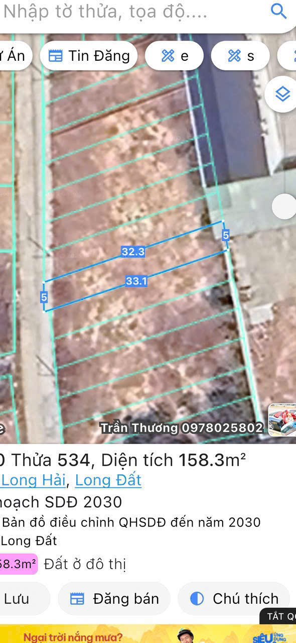 CHỦ NGỘP CẦN RA GẤP LÔ ĐẤ ĐẸP NGAY THỊ TRẤN LONG HẢI CẮT LỖ CHỈ 1,2 TỶ 2