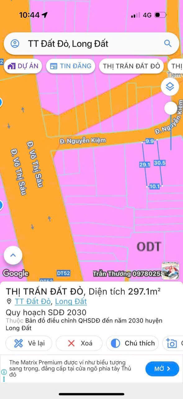 CHÍNH CHỦ BÁN ĐẤT MẶT TIỀN ĐƯỜNG NGUYỄN KIỆM – TRUNG TÂM THỊ TRẤN ĐẤT ĐỎ CẮT LỖ CHỈ 1,5 TỶ 3
