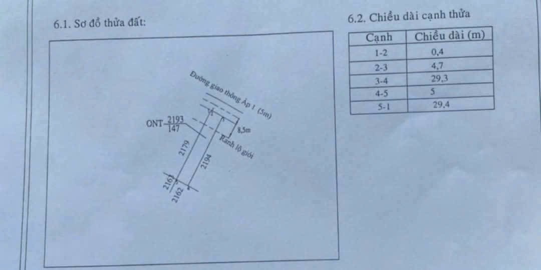 146,5m2 đất thổ cư mặt tiền đường nhựa xã Phước Vân, Cần Đước, Long An giá 1,35 tỷ 3