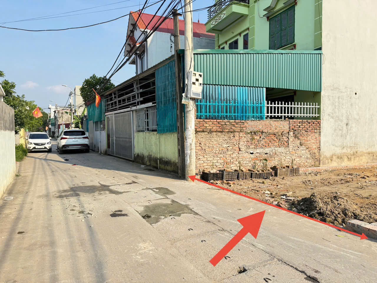 Bán 76m đất thôn Ấp Tre, Quang Minh, Mê Linh, HN. Full thổ cư, ô tô tránh 2