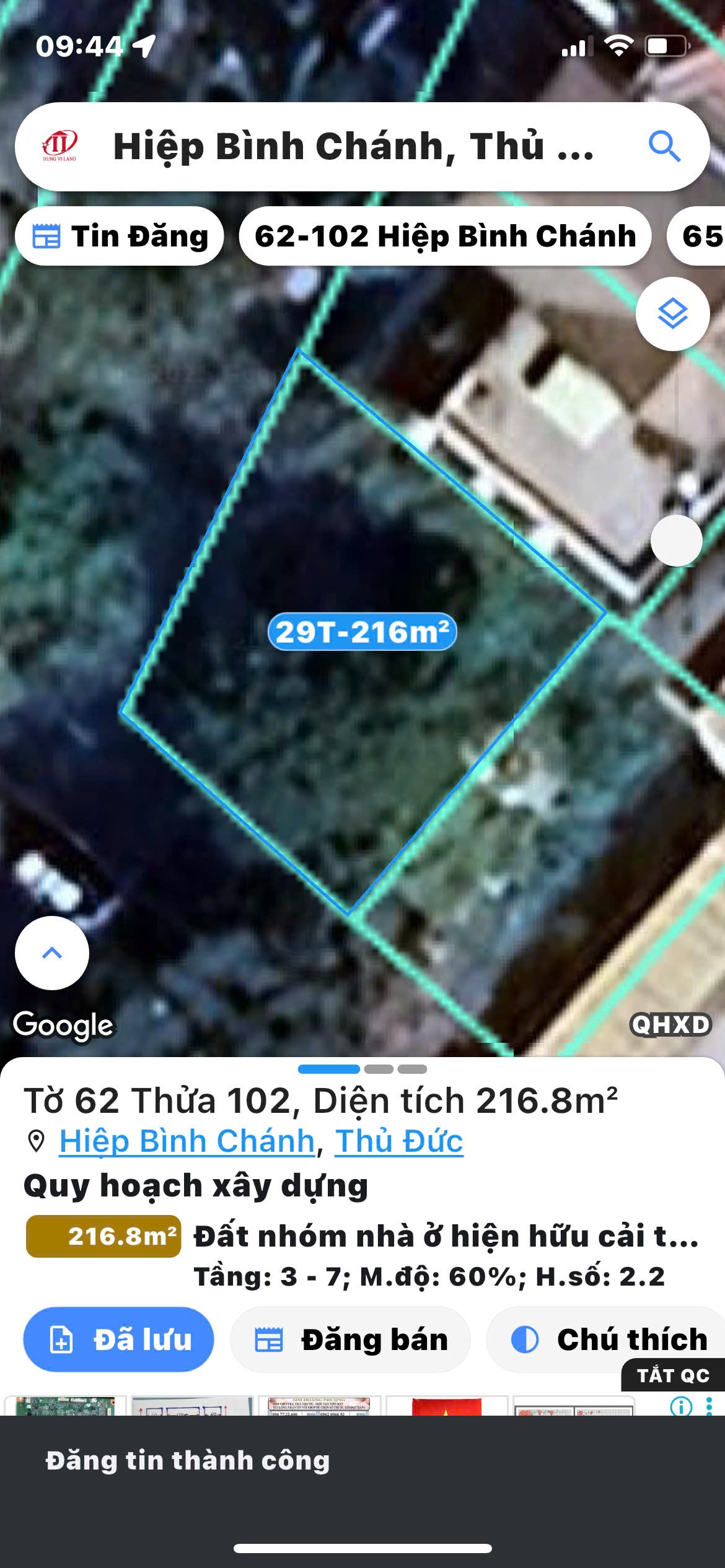 Cần bán Đất Phường Hiệp Bình Chánh, Thủ Đức, Diện tích 271m², Giá 29 Tỷ 5