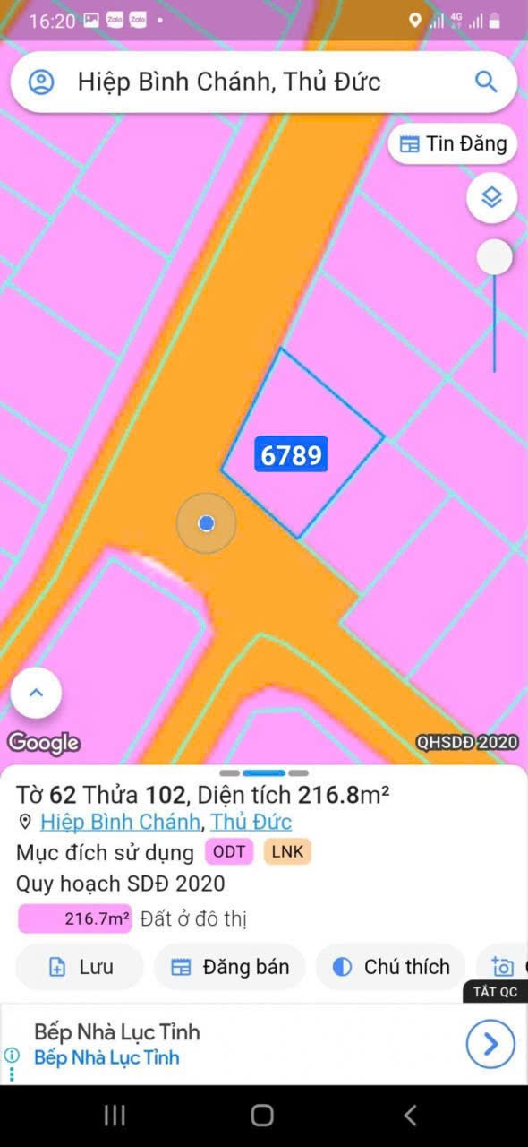 Cần bán Đất Phường Hiệp Bình Chánh, Thủ Đức, Diện tích 271m², Giá 29 Tỷ 2