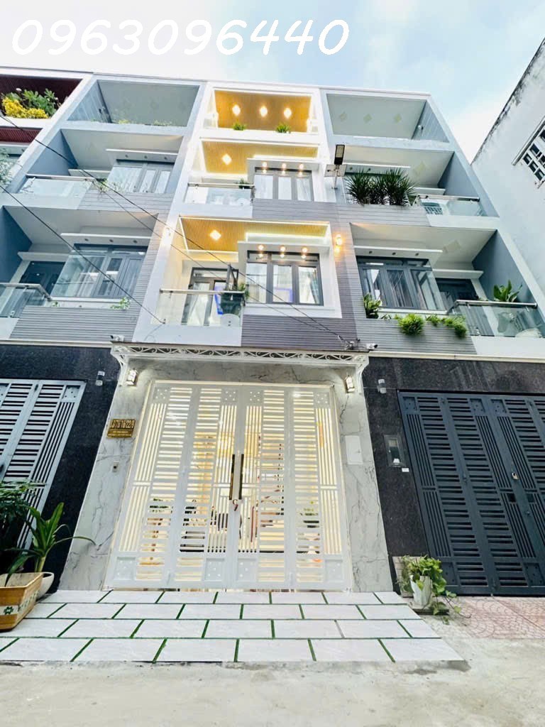 Bán Gấp Nhà Hẻm Huỳnh Tấn Phát, Nhà Bè: 4 Tầng, 4PN, 52m2, Sổ Đỏ, Giá Chỉ 6.4Ty