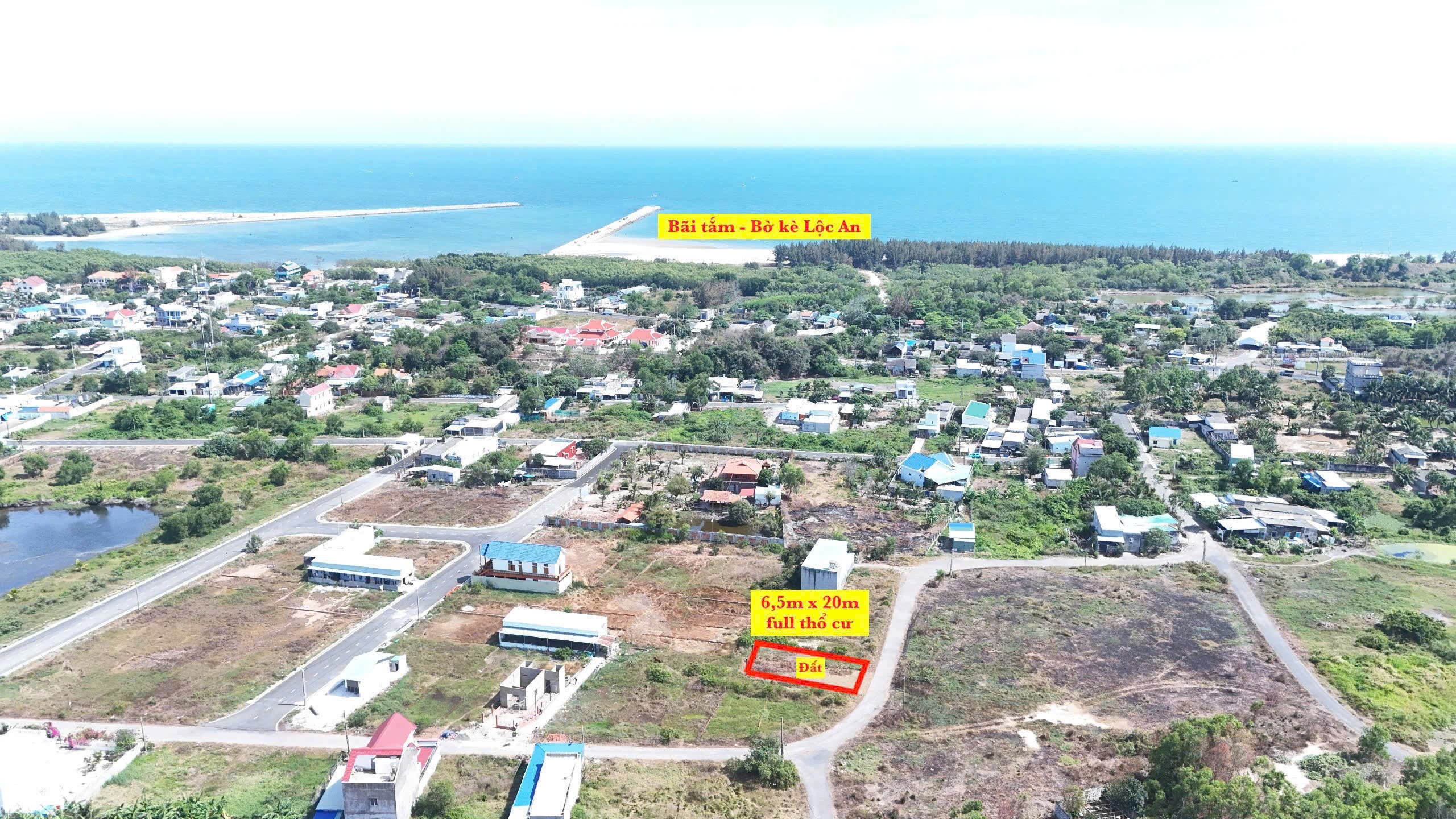 BÁN GẤP LÔ ĐẤT 1 TỶ VEN BIỂN LỘC AN CHỈ CÁCH BIỂN 700M 2
