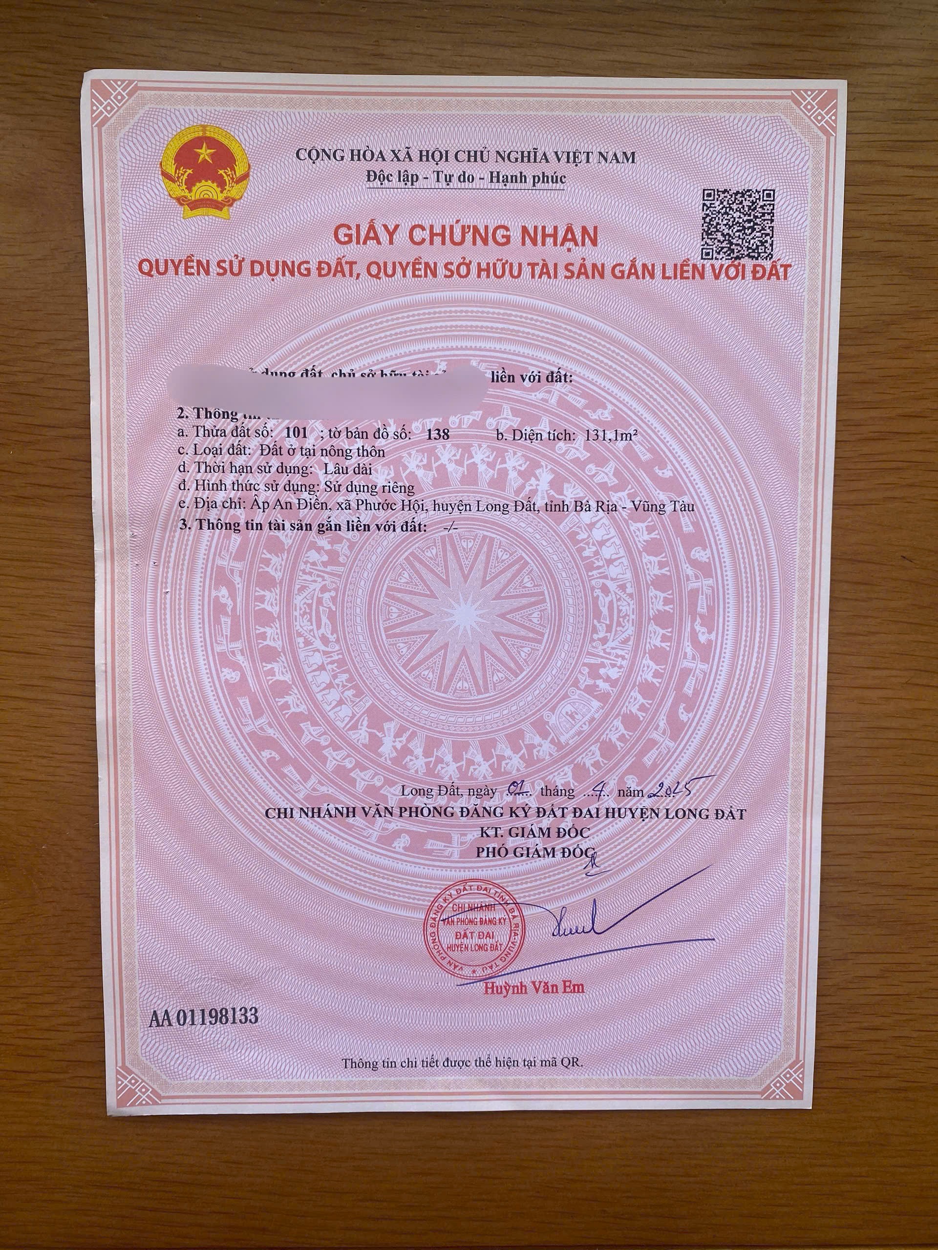 BÁN GẤP LÔ ĐẤT 1 TỶ VEN BIỂN LỘC AN CHỈ CÁCH BIỂN 700M 4