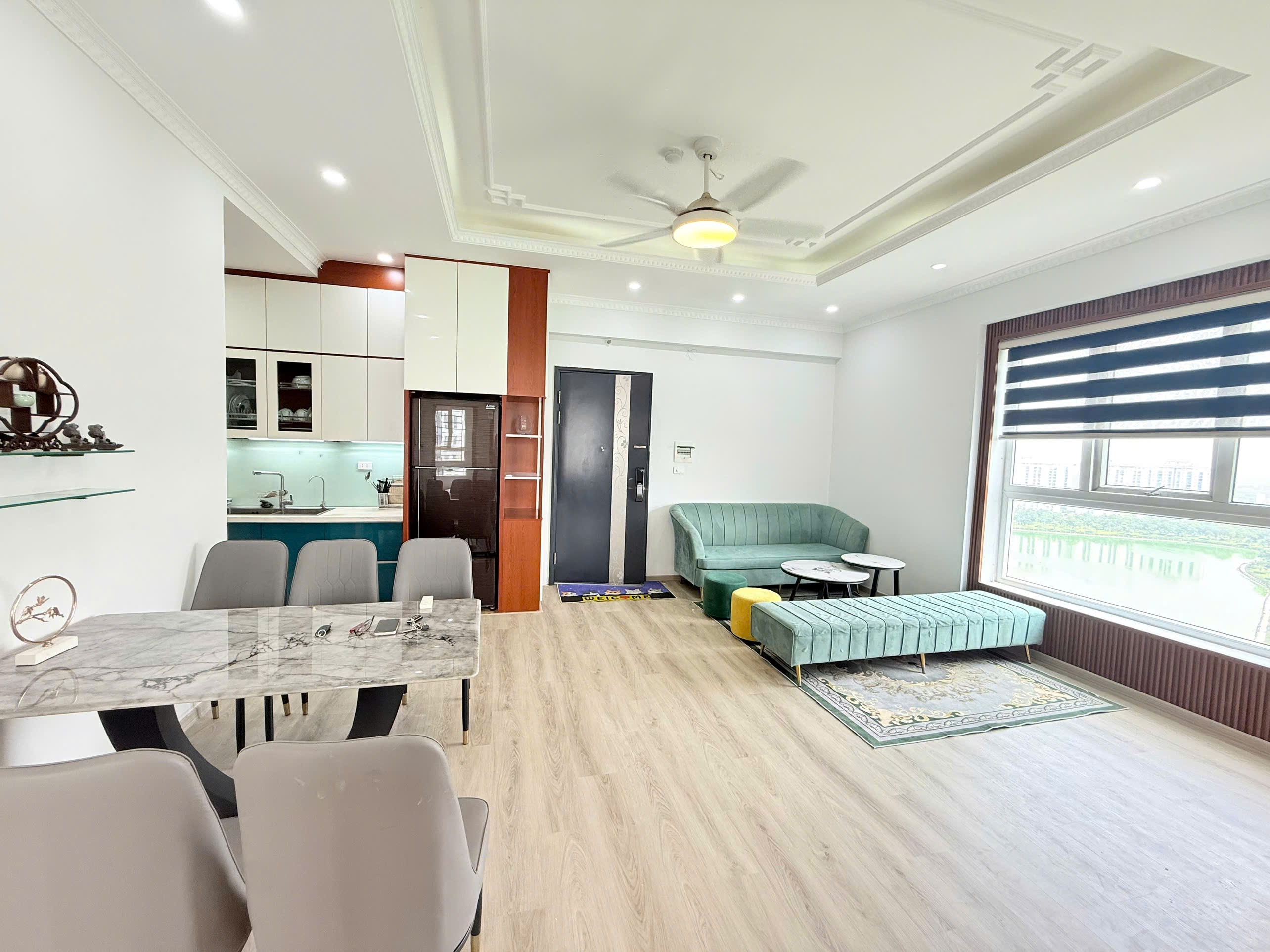 Chính chủ bán nhanh căn góc view hồ tầng 18,full nội thất  tại Thanh Hà Mường Thanh 7