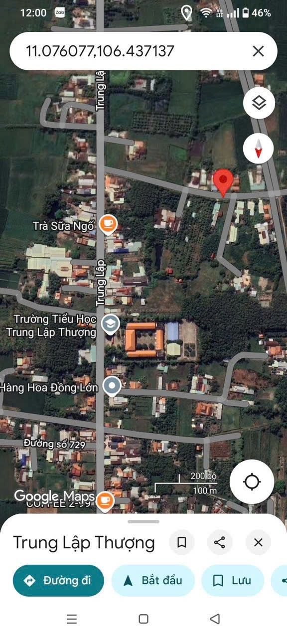 1000m2 ( có 241m2 thổ cư) góc 2 mặt tiền 1/ Trung Lập xã Trung Lập Thượng, Củ Chi giá 4 tỷ 2
