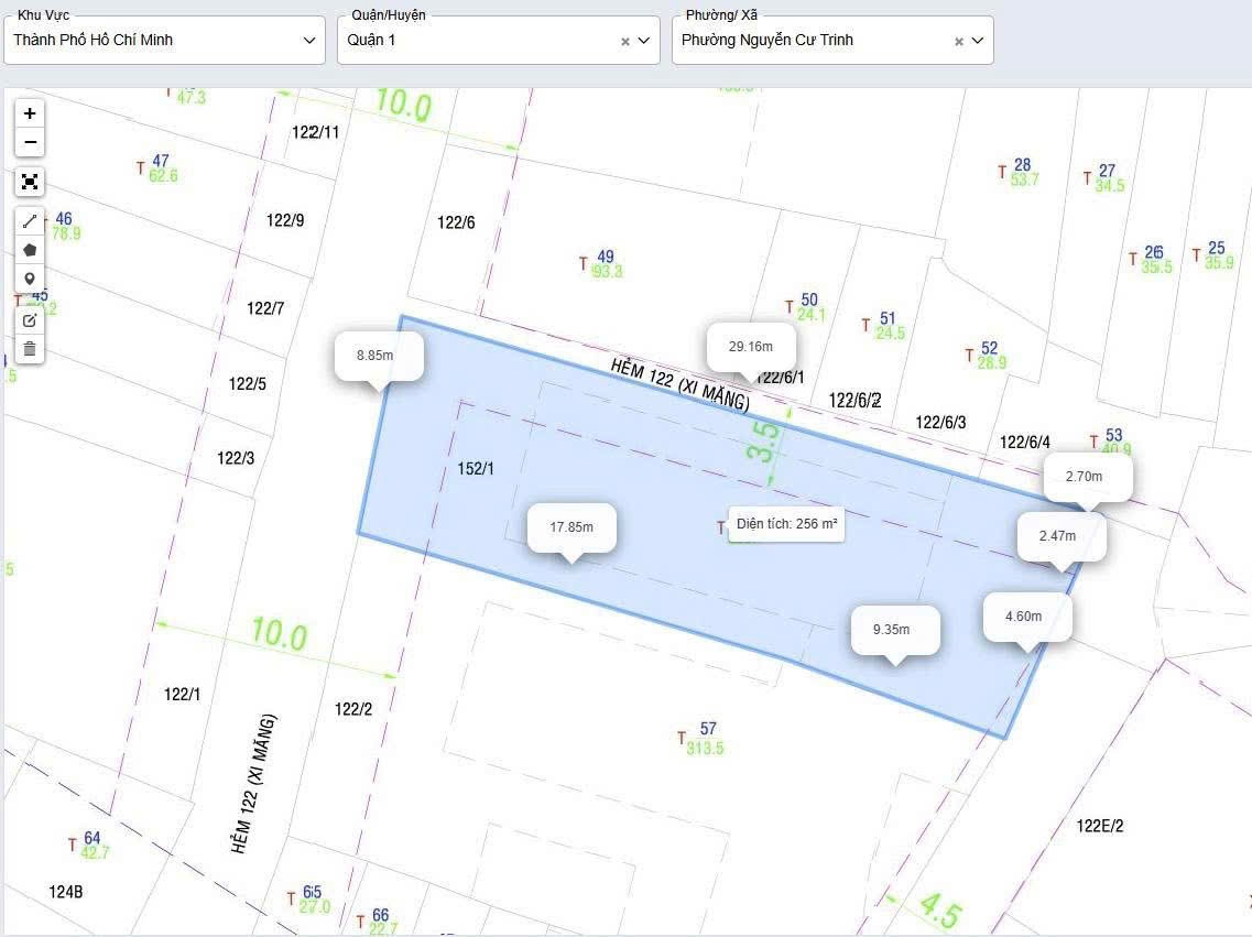 Cần bán Đất Quận 1, Hồ Chí Minh, Diện tích 262m², Giá 60 Tỷ