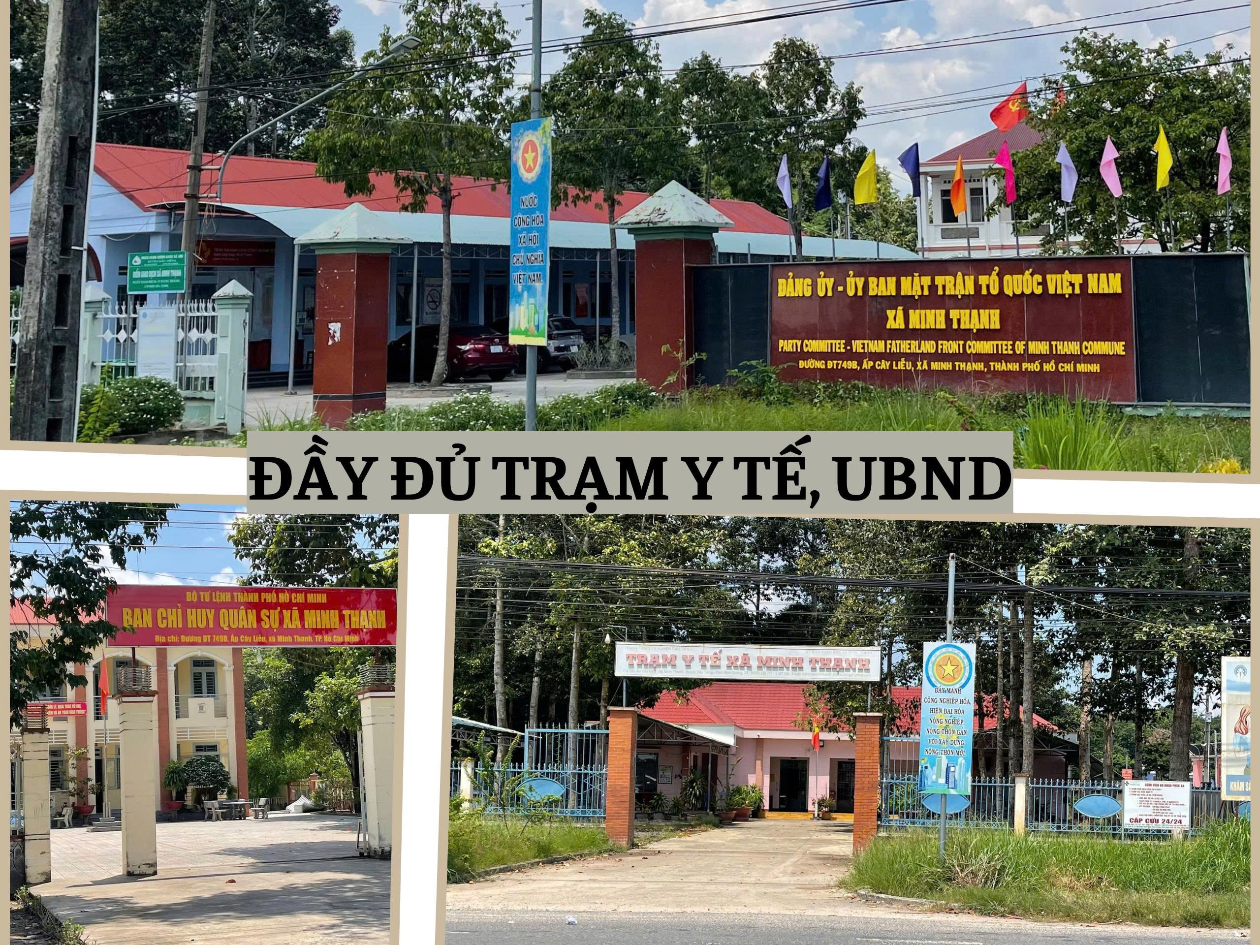 Đất liền kề chợ trường UBND Minh Thạnh Bình Dương (cũ)