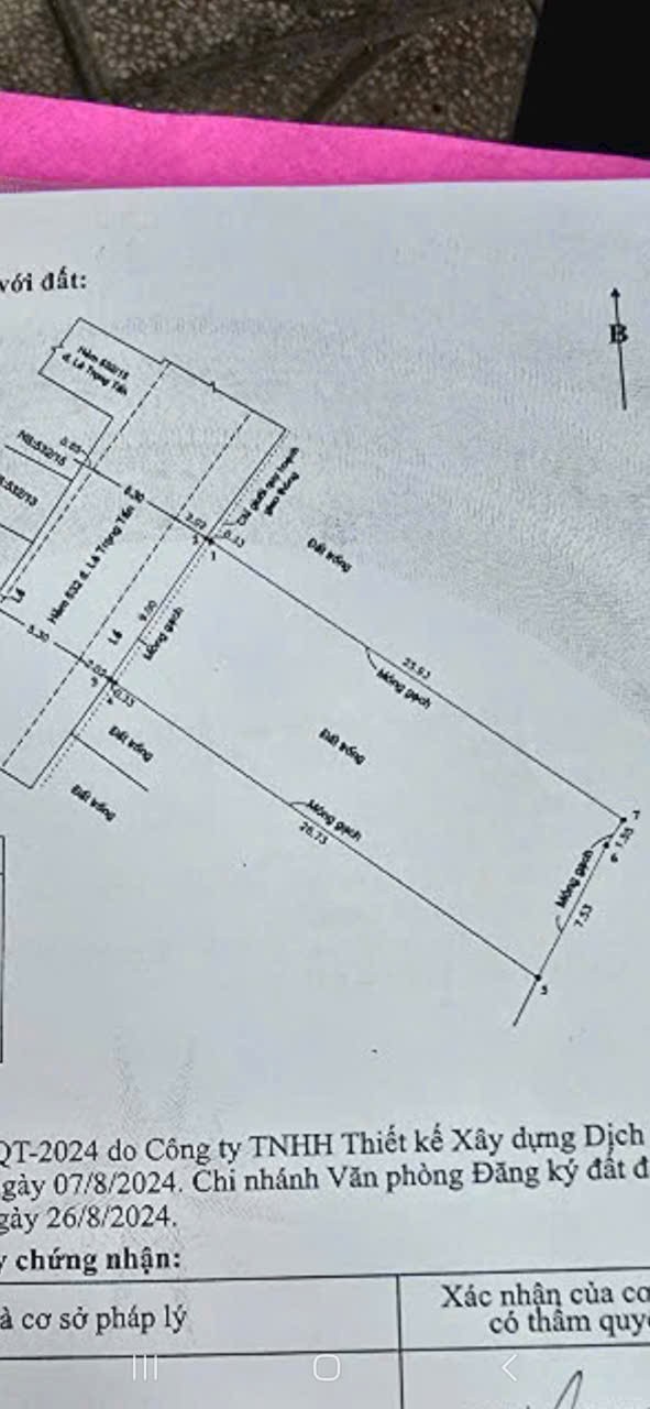 238m2 thổ cư 532/ Lê Trọng Tấn , Tây Thạnh, q Tân Phú giá 18 tỷ 3