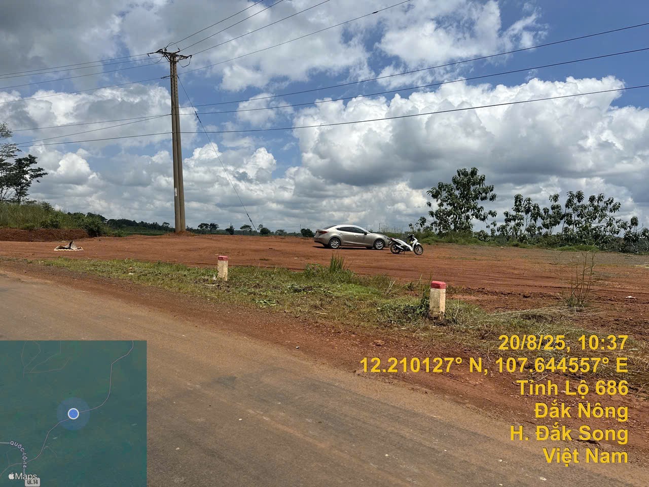 Bán gấp đất tỉnh lộ 686 xã Nâm N'Jang, huyện Đắk Song, Đắk Nông, 427m2, MT 13.5m, miễn TG 2