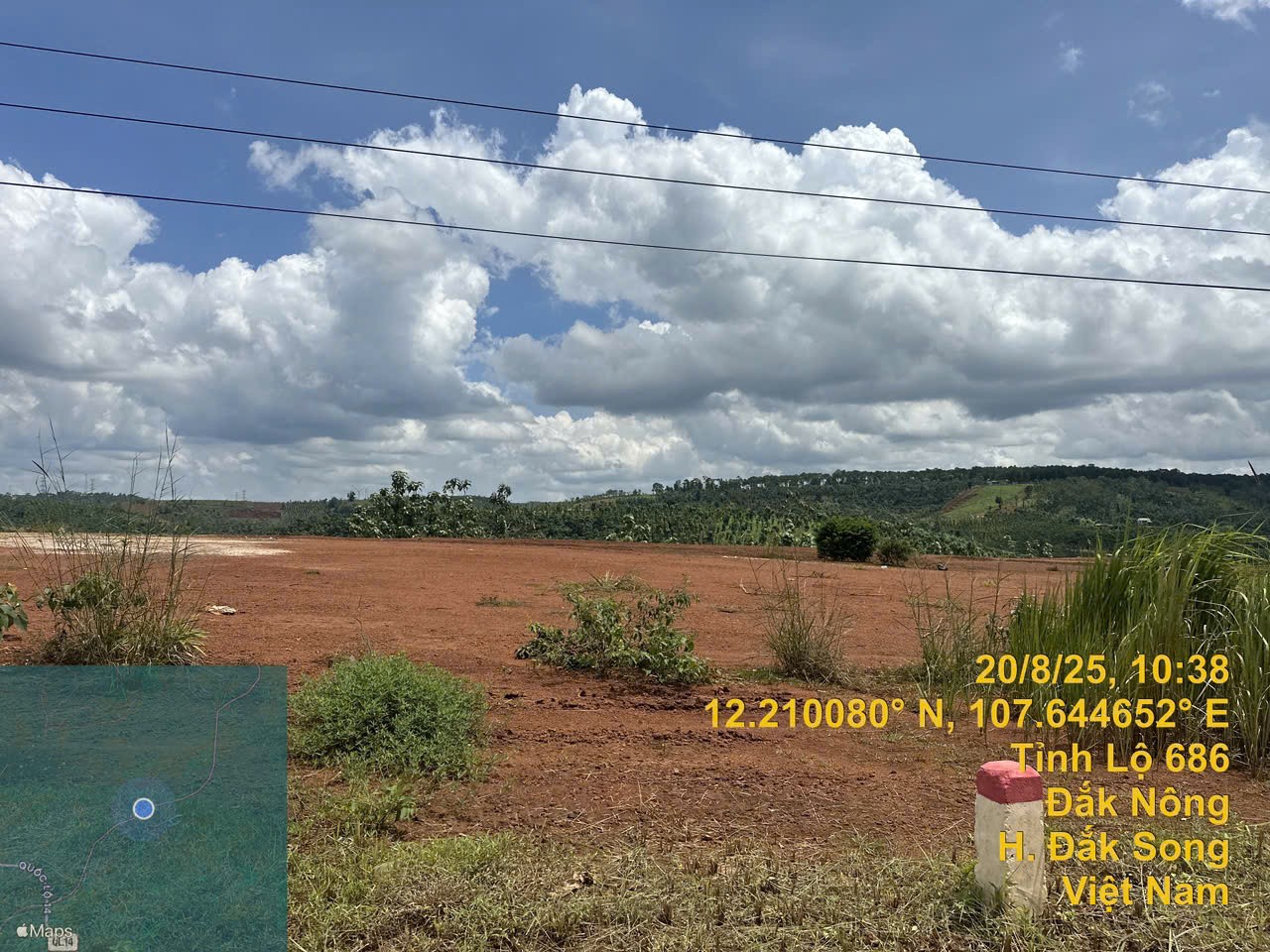 Bán gấp đất tỉnh lộ 686 xã Nâm N'Jang, huyện Đắk Song, Đắk Nông, 427m2, MT 13.5m, miễn TG 5
