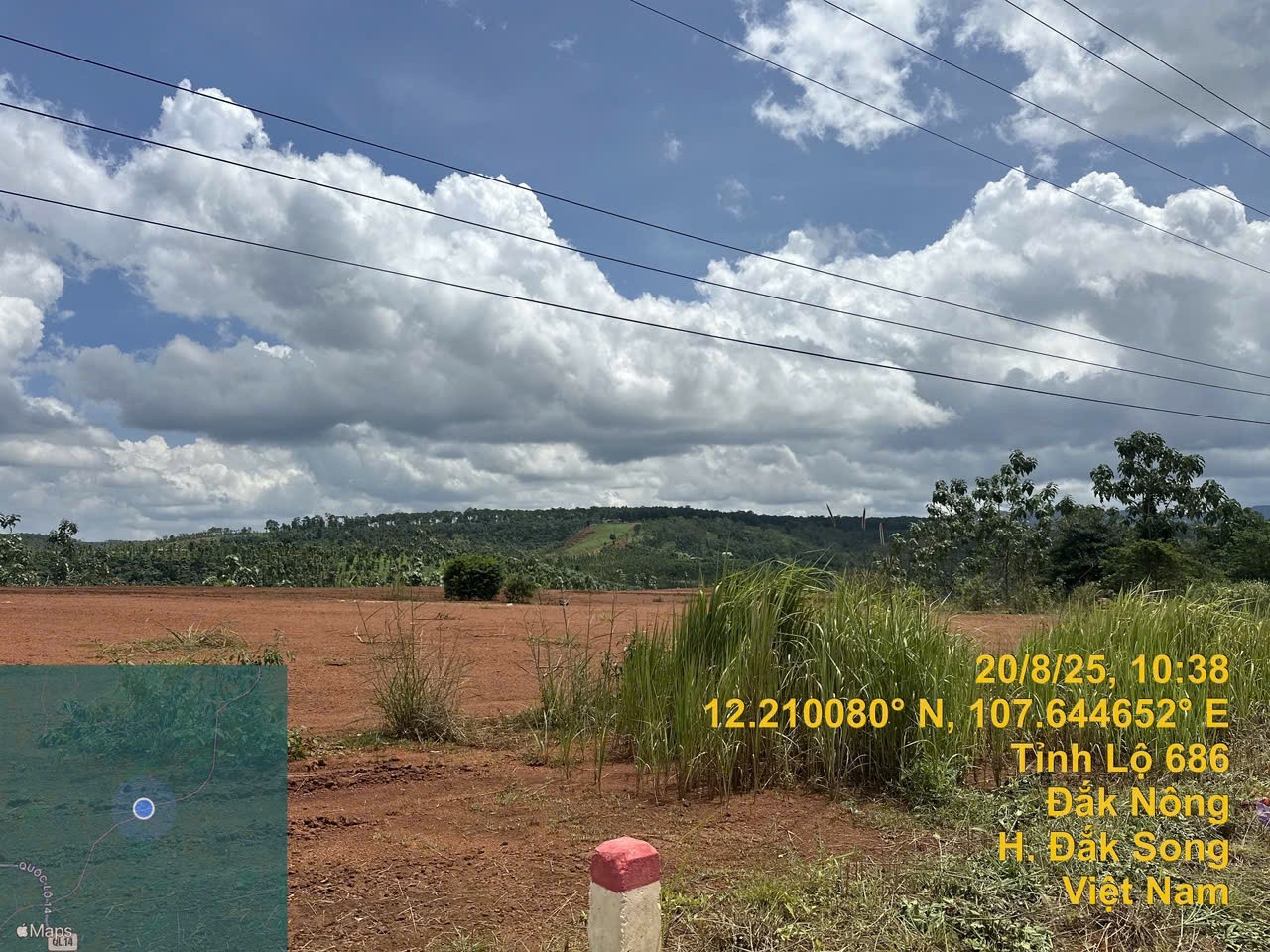 Bán gấp đất tỉnh lộ 686 xã Nâm N'Jang, huyện Đắk Song, Đắk Nông, 427m2, MT 13.5m, miễn TG 4