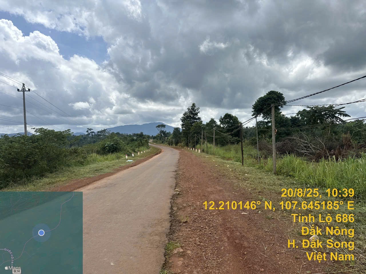 Bán gấp đất tỉnh lộ 686 xã Nâm N'Jang, huyện Đắk Song, Đắk Nông, 427m2, MT 13.5m, miễn TG 3
