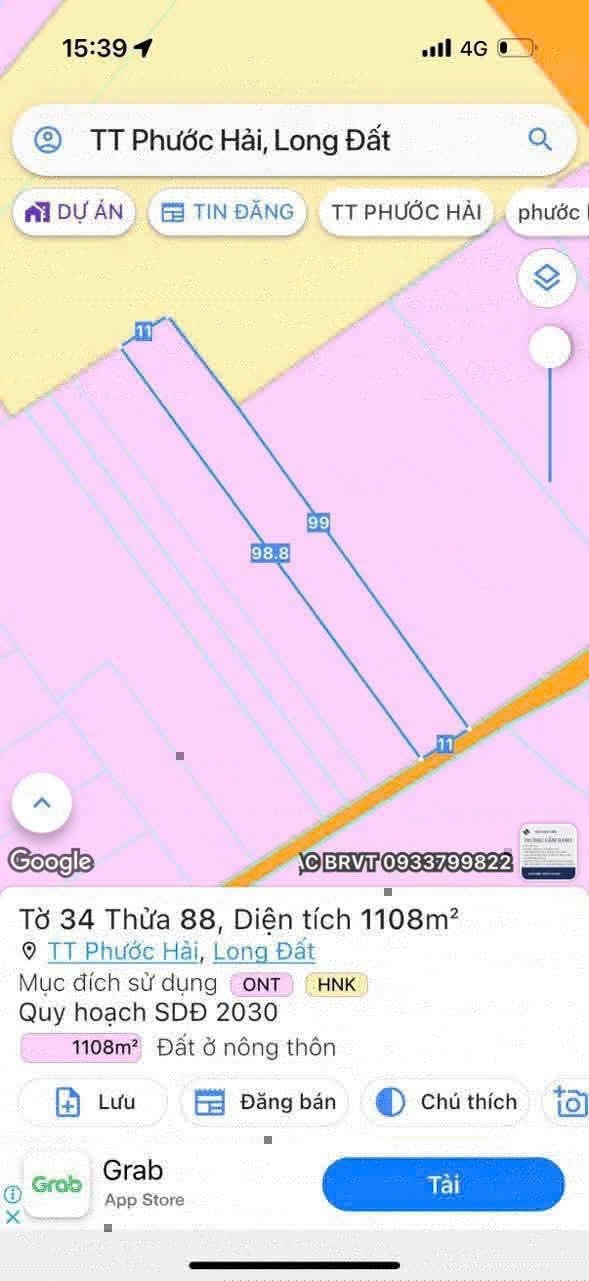 CẦN TIỀN GẤP! BÁN RẺ LÔ ĐẤT ĐẸP PHƯỚC HẢI – GIÁ THƯƠNG LƯỢNG