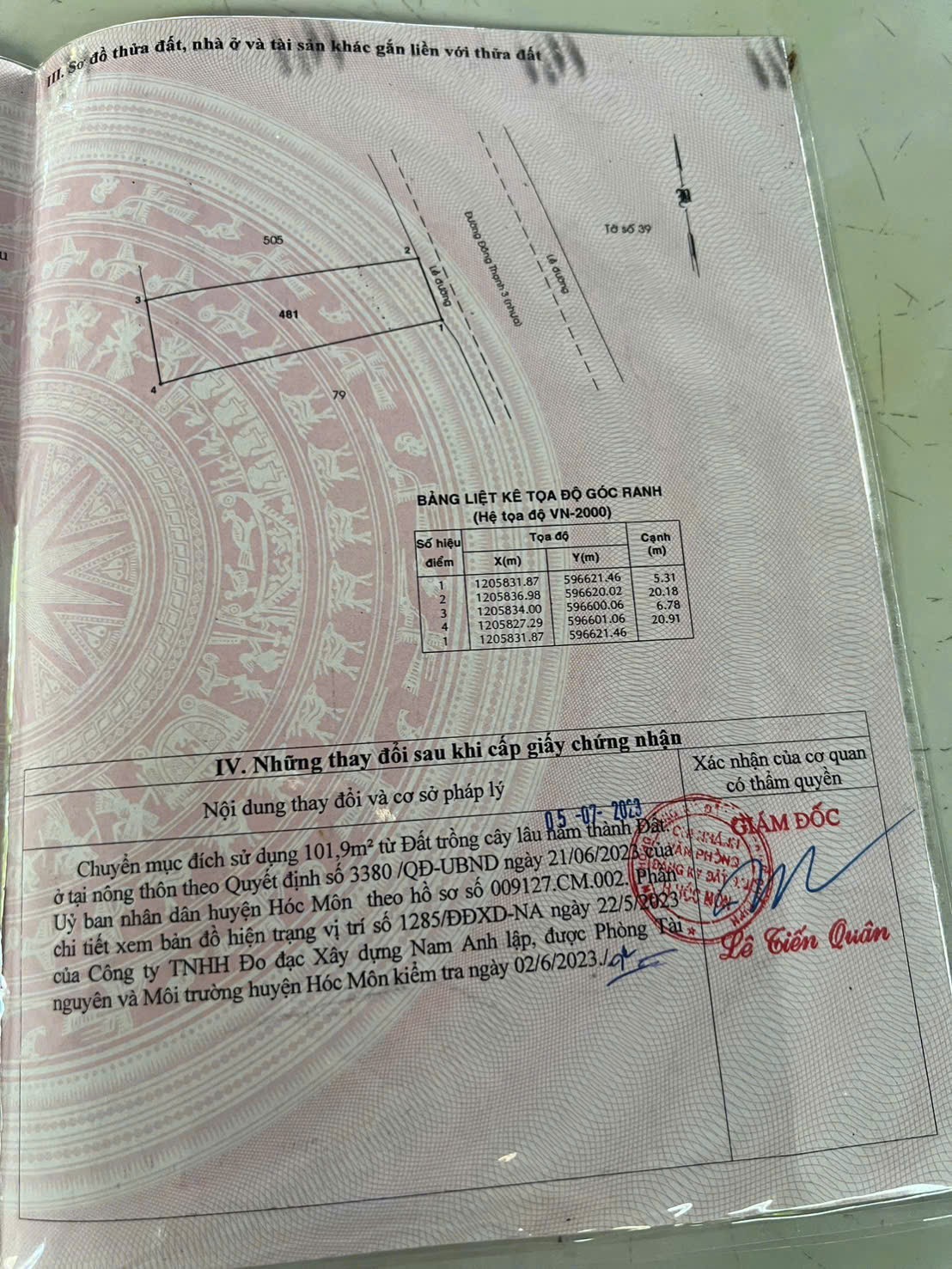 SIÊU HOT – ĐẤT MẶT TIỀN VIP ĐÔNG THẠNH 3, HÓC MÔN – GIÁ CHỈ 5,7 TỶ 4