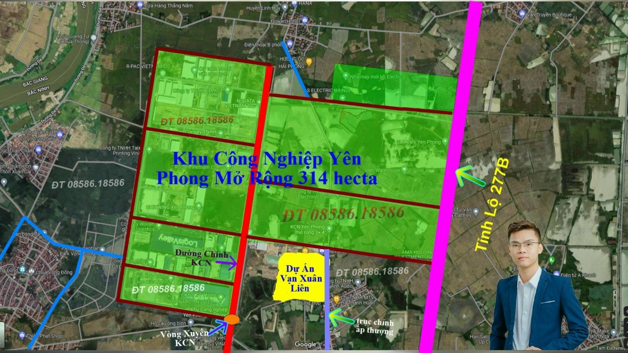 Đất nền dự án  vạn xuân liên giai đoạn 1 đã có sổ hồng, Xã Yên Trung, Yên Phong, Diện tích mỗi lô 90m² 3