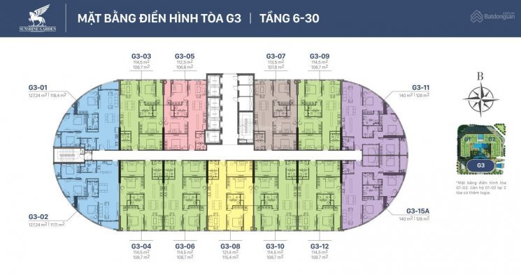 Cần bán Căn hộ chung cư dự án Sunshine Garden, Diện tích 109m², Giá Thương lượng 2