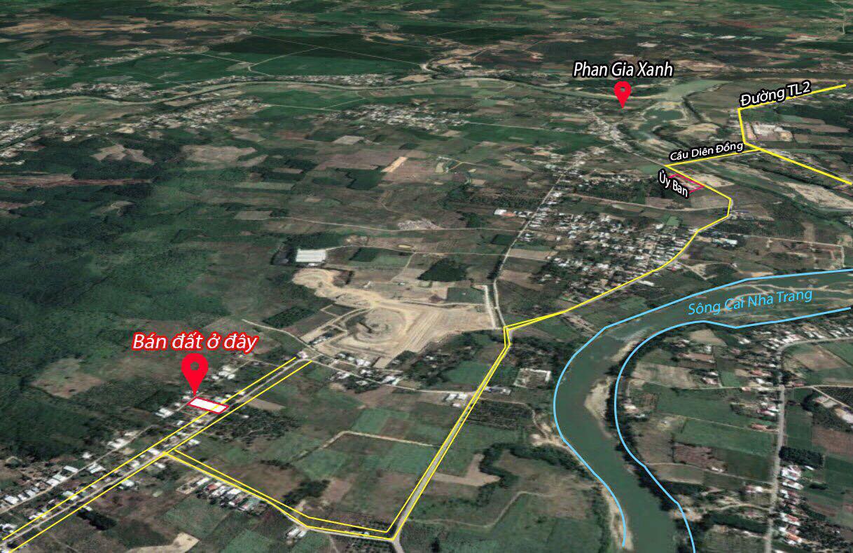 Cần bán Đất đường Tỉnh Lộ 2, Xã Diên Đồng, Diện tích 1350m², Giá 4.7 Tỷ 8