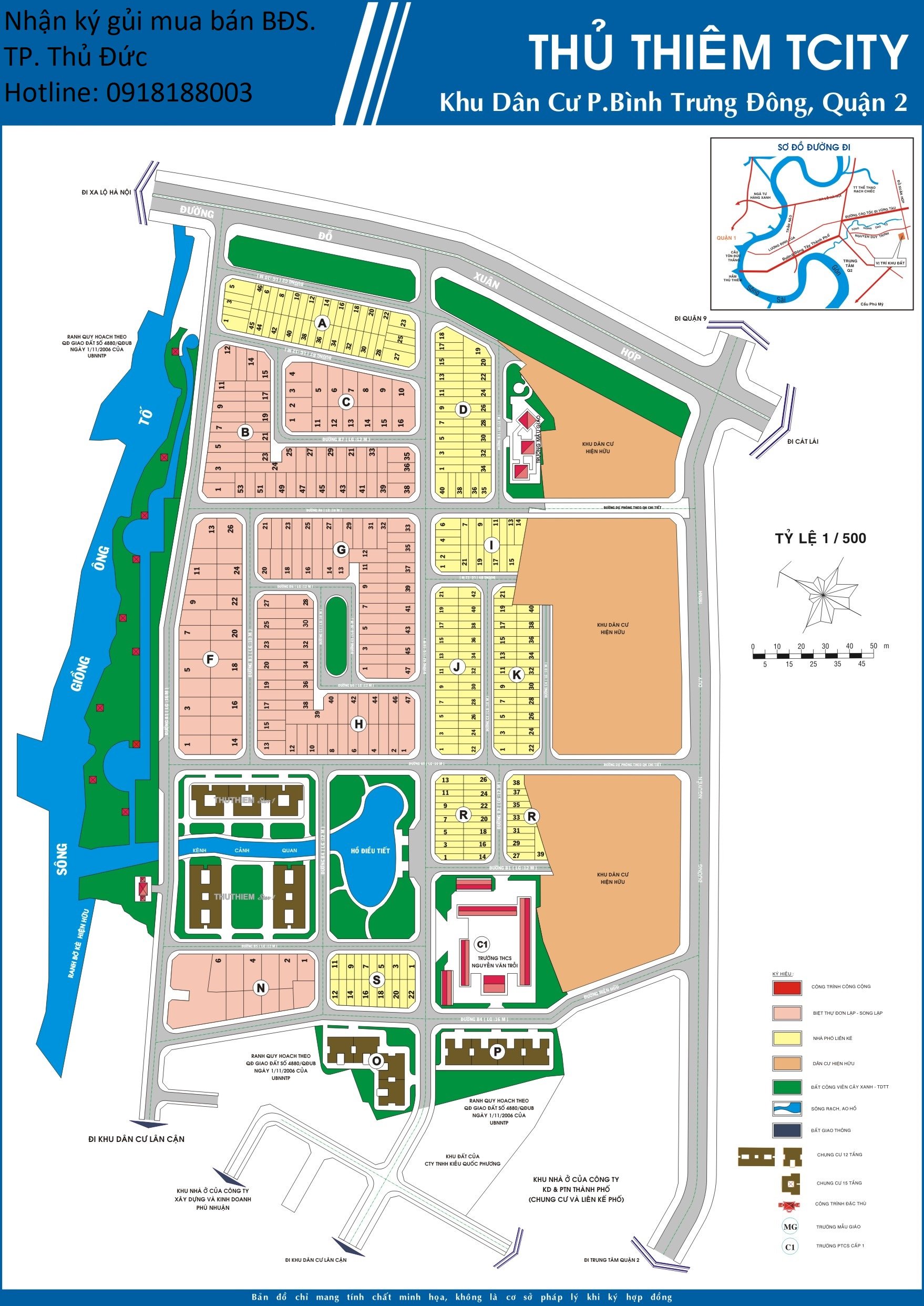 Cần bán Đất nền dự án dự án Khu dân cư Đông Thủ Thiêm, Diện tích 108m², Giá 99.000.000 Triệu/m²