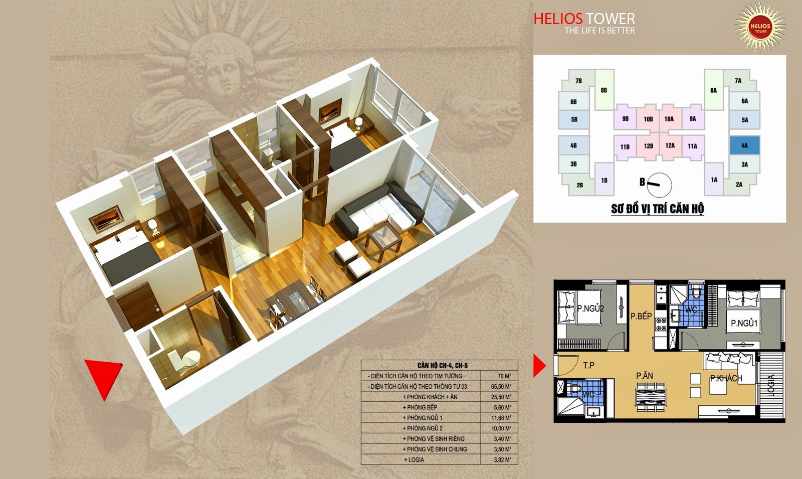 Cần bán Căn hộ chung cư dự án Helios Tower 75 Tam Trinh, Diện tích 70m², Giá 2.990.000.000 Tỷ 3