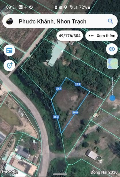 Cần bán Đất đường Phan Văn Đáng, Xã Phước Khánh, Diện tích 2043m², Giá 5 Triệu/m² 1