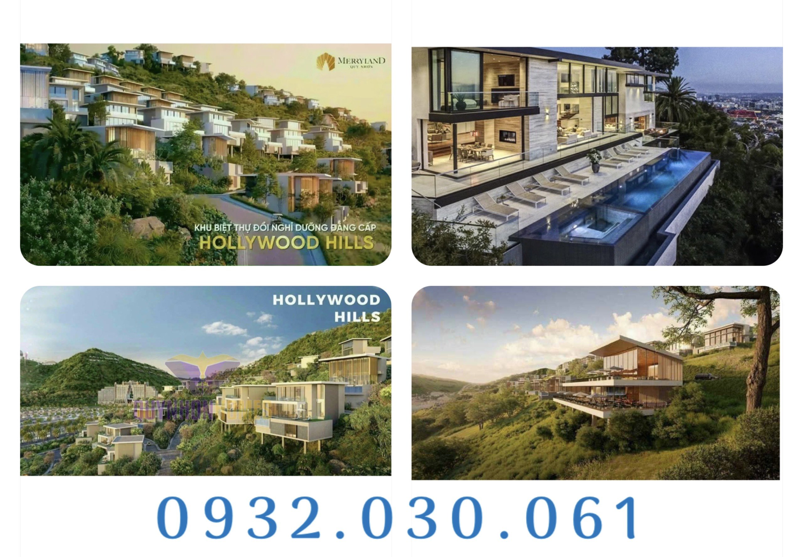 Biệt thự biển đẳng cấp 6 sao định danh Hollywood Hills Quy Nhơn, chiết khấu 12% 0932030061