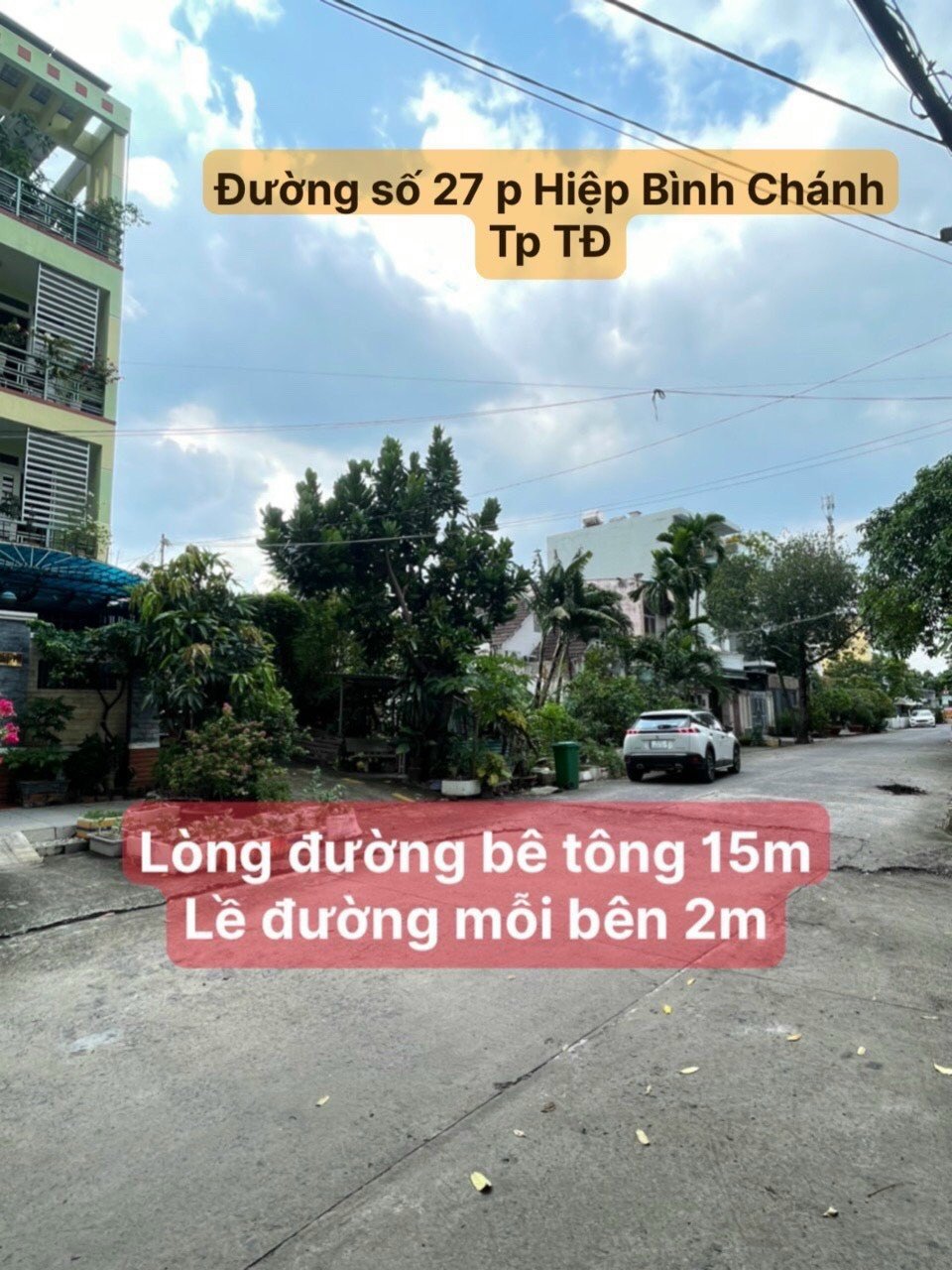 Bán đất đường 27 hiệp bình chánh , dt 93m2 , giá 10 tỷ