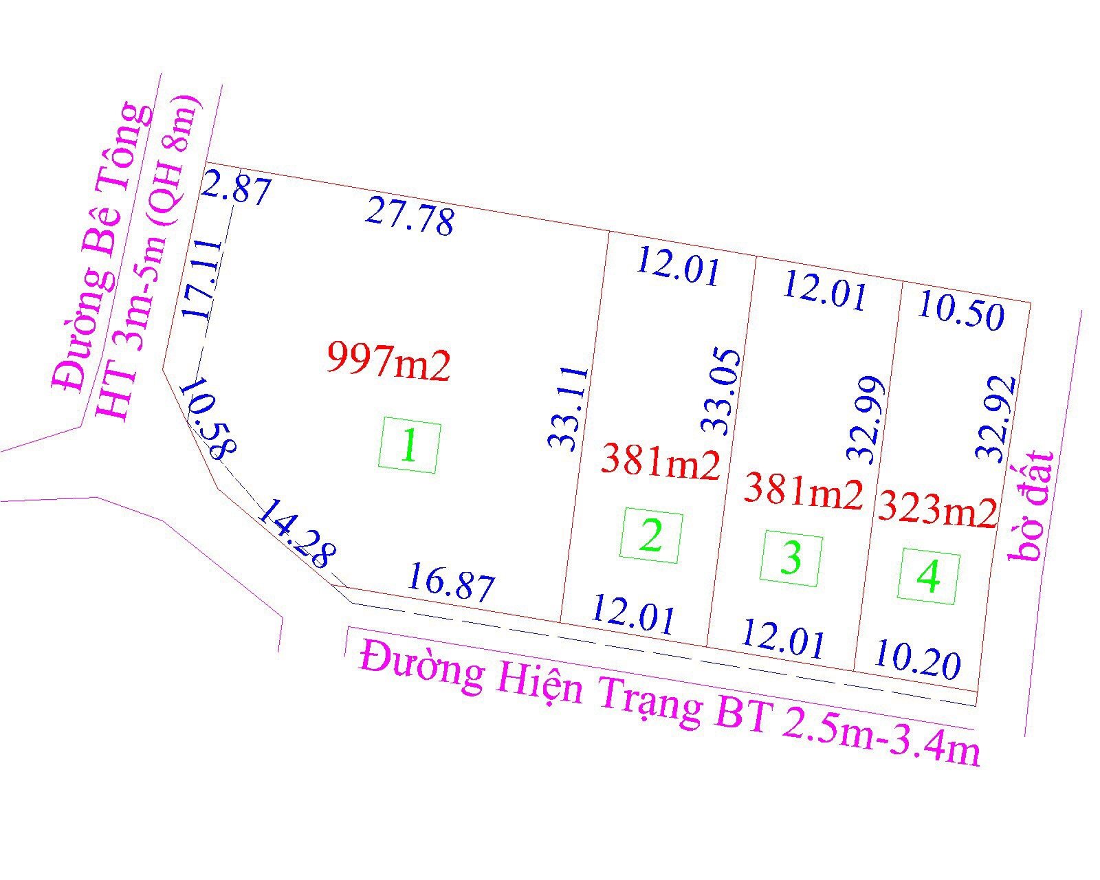 Cần bán Đất đường 39, Xã Diên Phước, Diện tích 335m², Giá 3.2 Triệu/m² 4