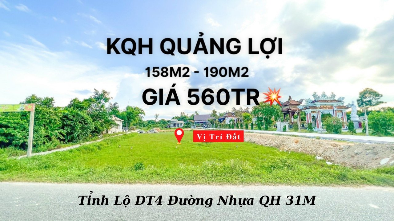 Cần bán Đất Huế, Thừa Thiên Huế, Diện tích 190m², Giá 560 Triệu 2