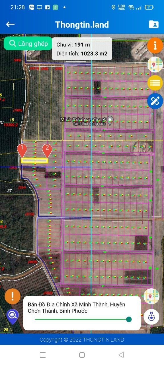 Cần bán Đất Xã Minh Thành, Chơn Thành, Diện tích 1000m², Giá Thương lượng 2